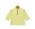 Lime Green Floral Kurta Set
